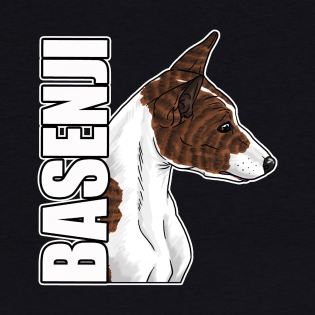 Basenji Brindled by Geekybat